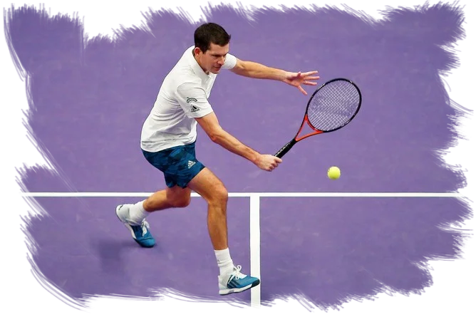 Tim Henman Volleying tennis